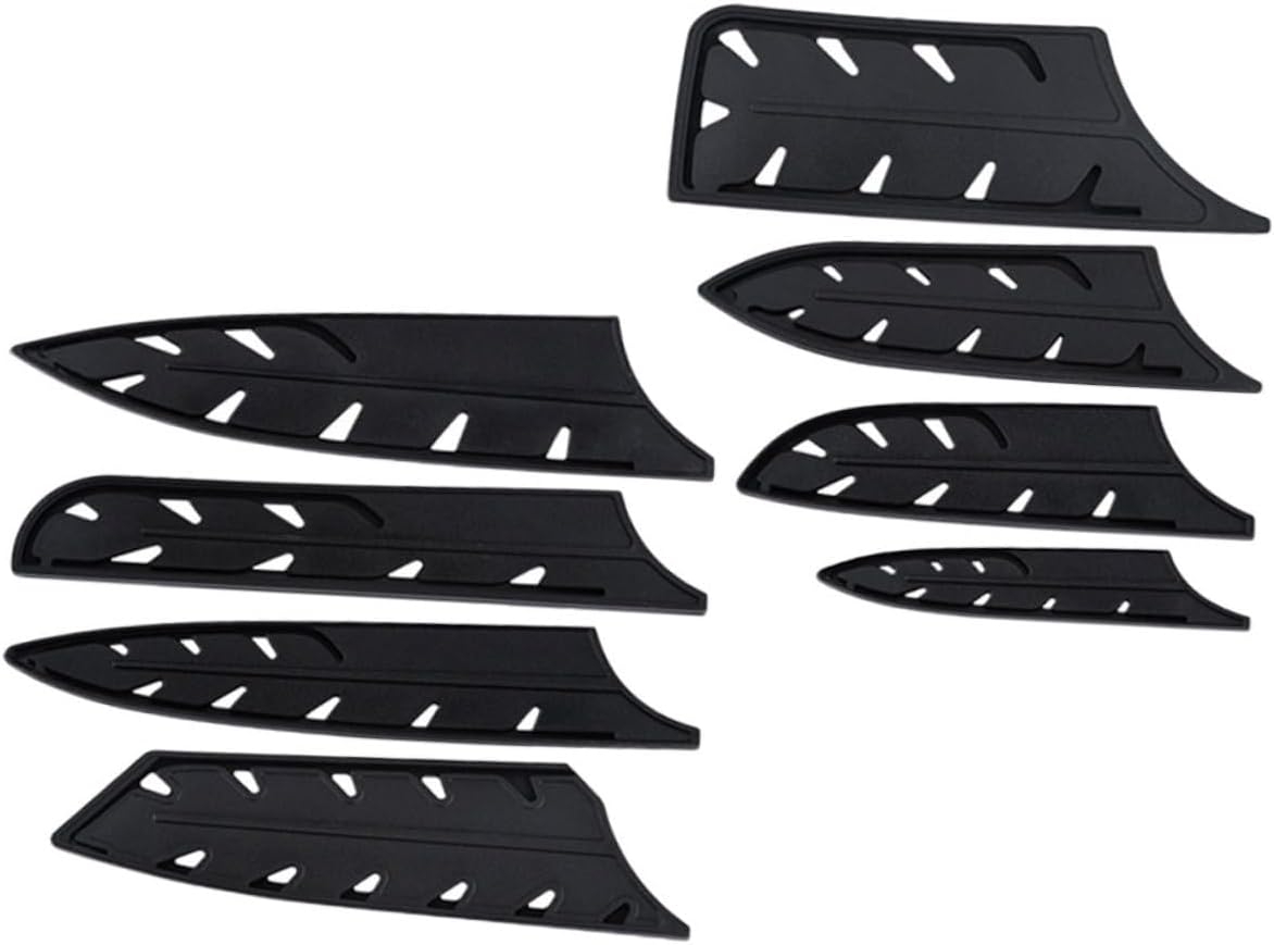 PRETYZOOM 8pcs Chef Knife Set Plastic Cutter Covers