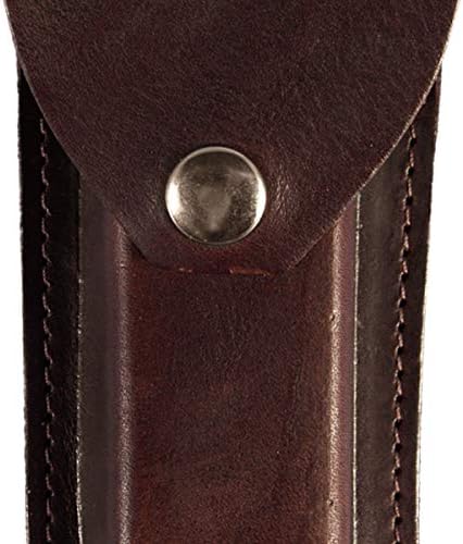 Genuine Leather 5 Knife Case Brown