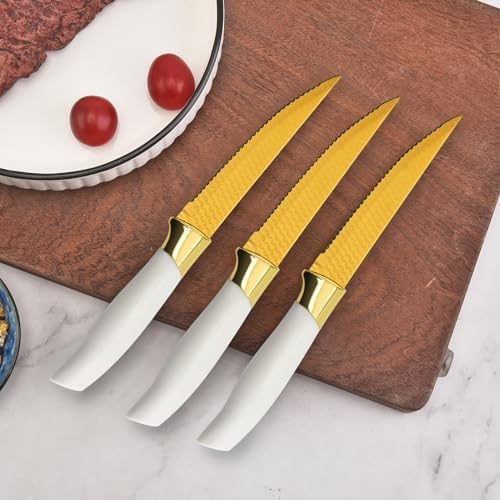 Molrmyk 14Pcs Knife Set with Wood Block and Steak Knife