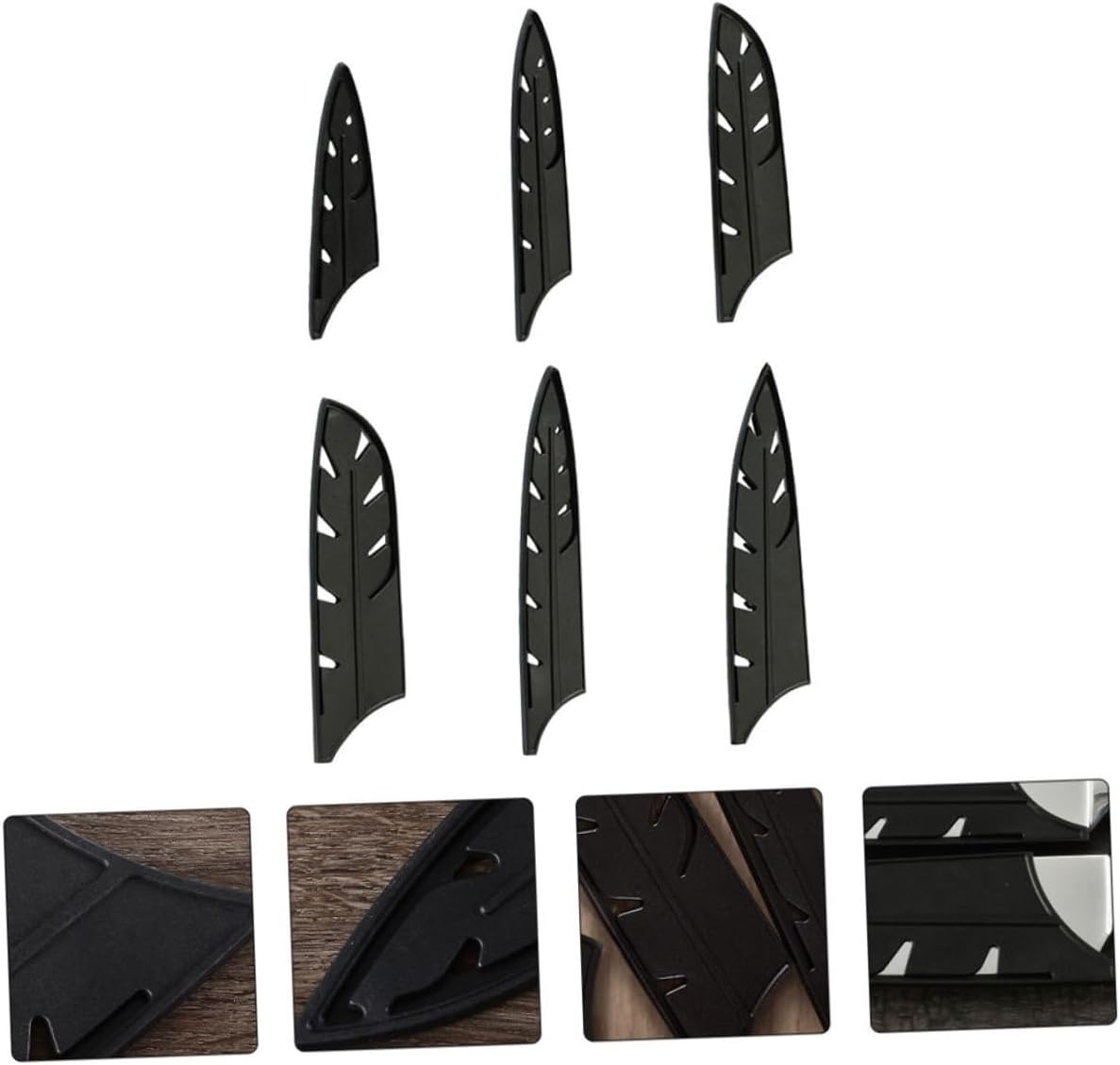 Premium 10-Piece Steel Knife Set Covers Durable Sharp Kitchen Knives Protector