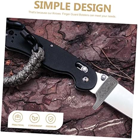 ORFOFE 2Pcs Stainless Steel Finger Guard for Knife Handle