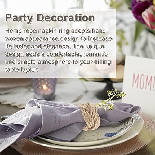6-Piece Rustic Napkin Rings Set