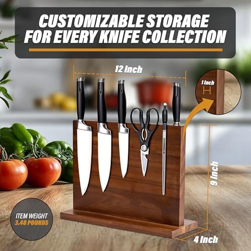 Stylish Magnetic Knife Holder for Duality and Sustainability