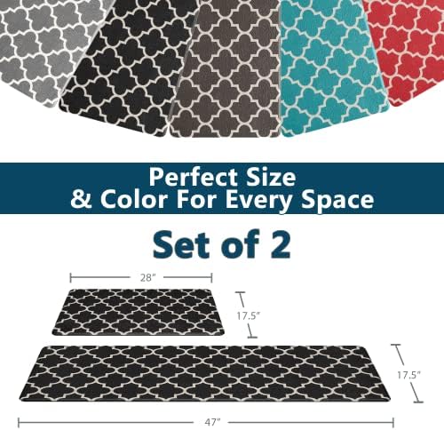 ComfiLife Anti-Fatigue Kitchen Mat Set for 2