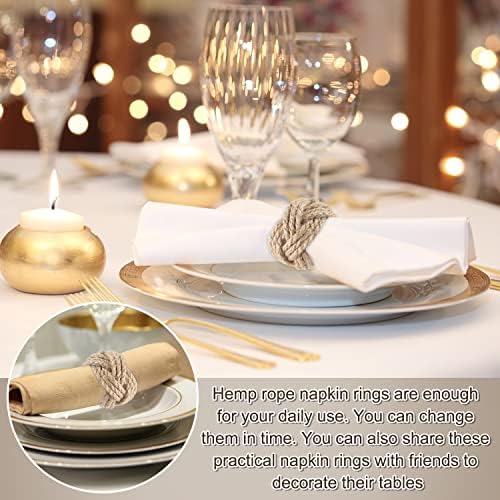 6-Piece Rustic Napkin Rings Set