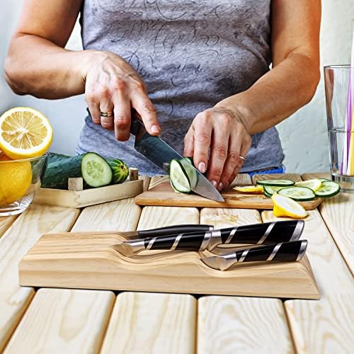 RedCall Kitchen Knife Holder for Drawer Solid Wood Universal Knife Block
