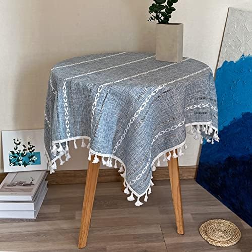 Rustic Linen Tablecloth 43x43