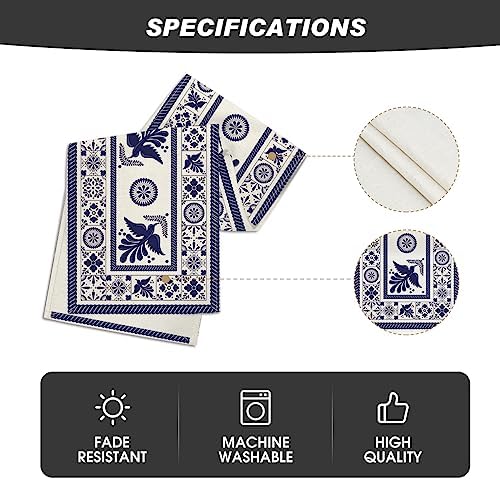 Artoid Mode Floral Bird Dia De Los Muertos Table Runner