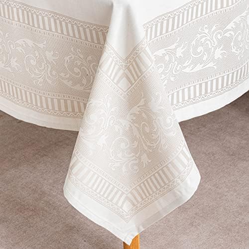 GOLD SAIL Premium Taupe Tablecloth - Outdoor Waterproof Rectangle