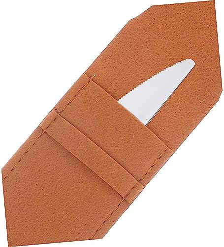 PRETTYZOOM 2pk Leather Cutlery Bag for Kitchen Storage