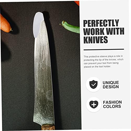 IMIKEYA 50PCS Knife Tip Protectors Plastic Sleeves