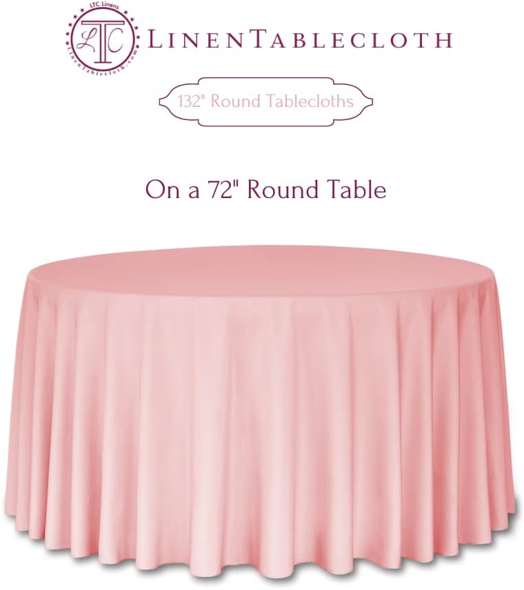 Peach Tablecloth for Large Gatherings