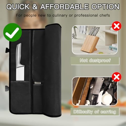 Parsuko Chef Knife Roll Bag