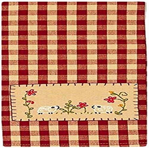 Home Collection by Raghu Two Sheep Barn and Nutmeg Cotton Dish Towel
