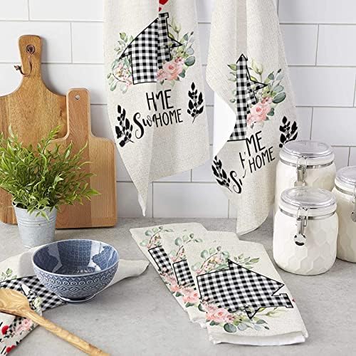 ZOE GARDEN Farmhouse Plaid Kitchen Towels - Delight Your Kitchen