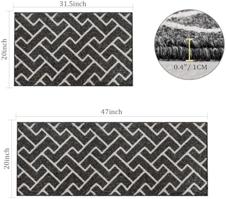 Hicapide Kitchen Rugs for Living Dining Kitchen