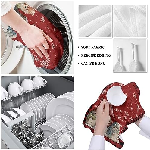 Christmas Red Kitchen Towels