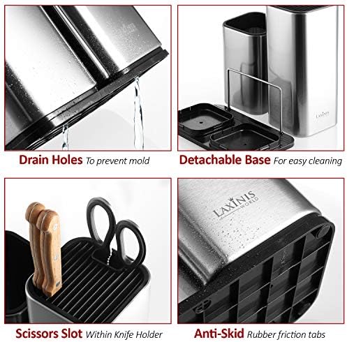 Perfect for Your Counter - Modern Knife Holder and Utensil Organizer