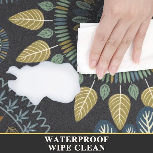 Pauwer Boho Kitchen Rugs Set of 2 Anti Fatigue Mats