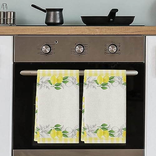 Summer Tropical Lemon Kitchen Towel