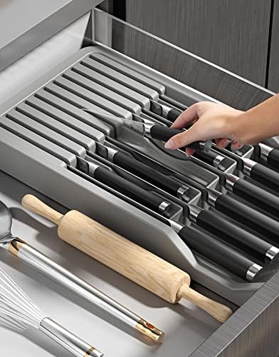 11 Knife Organizer Space-Saving Durable Easy To Clean