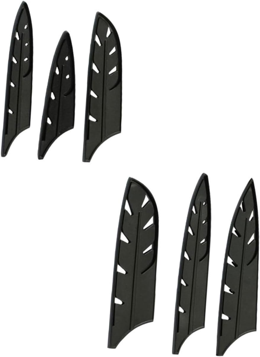 Premium 10-Piece Steel Knife Set Covers Durable Sharp Kitchen Knives Protector
