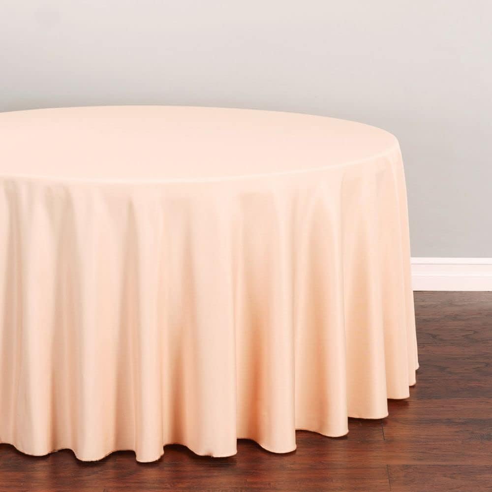 Peach Tablecloth for Large Gatherings