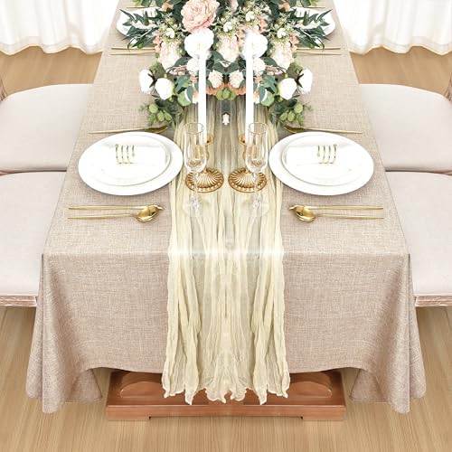 Compact Elegant Fitable Linen Tablecloth for Stain-Resistant Use