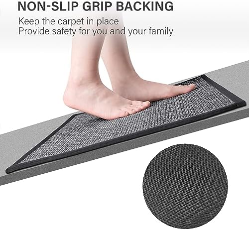 Washable Non-Skip Kitchen Rugs Set for Farmhouse Style