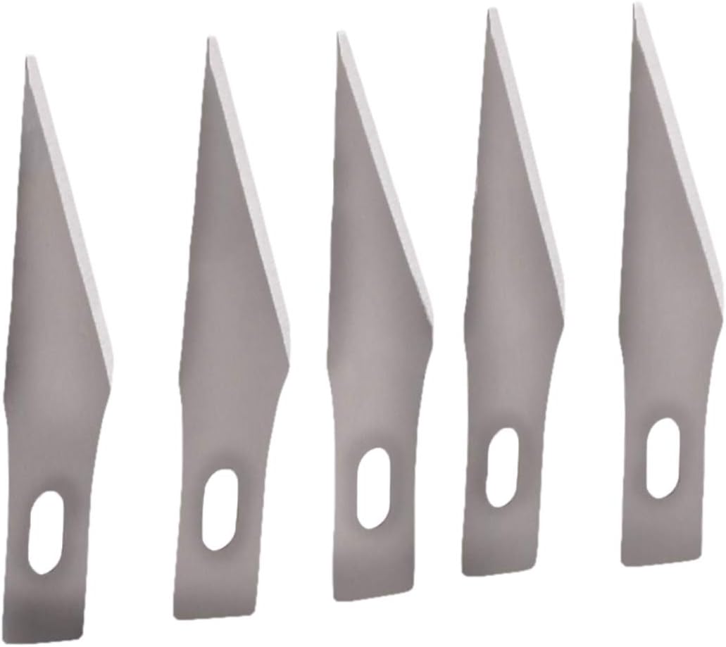 Mercer Culinary Replacement Blades for Hobby Knife 5 Piece Stainless Steel