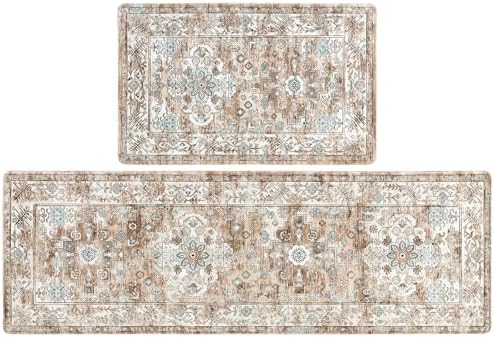 Pauwer Anti Fatigue Kitchen Mat Set of 2