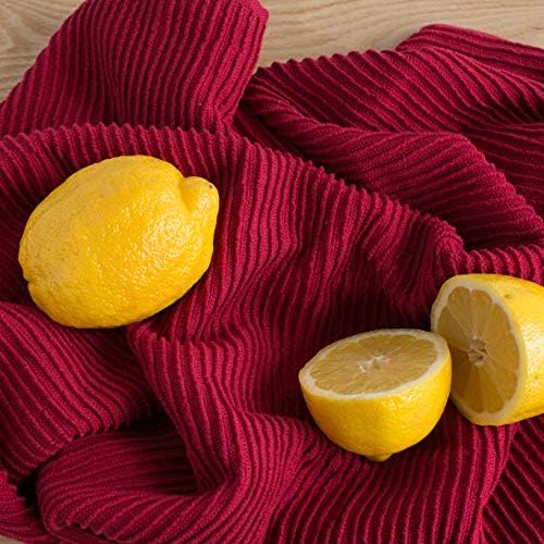Now Designs Ripple Kitchen Towel Set of 2 Carmine