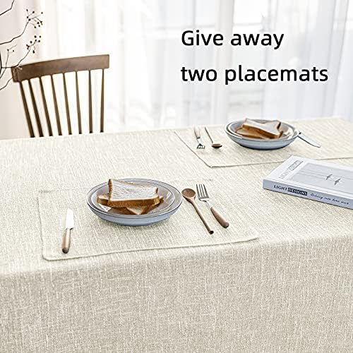 Waterproof Cotton Linen Tablecloth 54x54