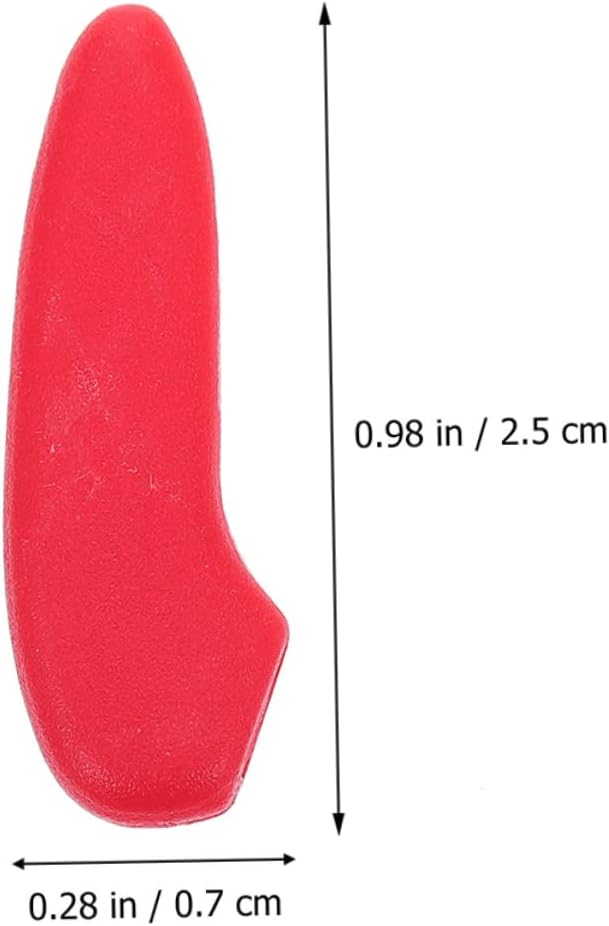 PRETTYZOOM 30-Piece Red Knives Tip Protective Covers