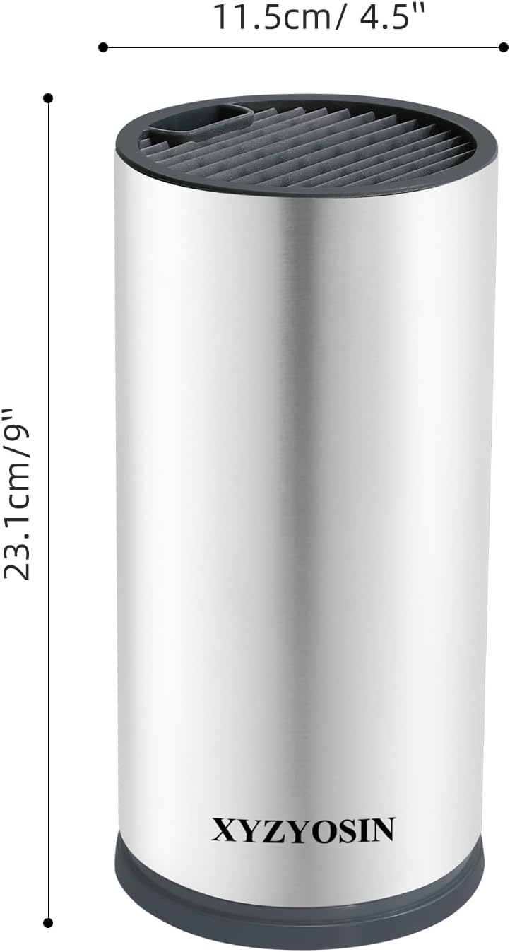 XYZYOSIN Stainless Steel Universal Knife Block