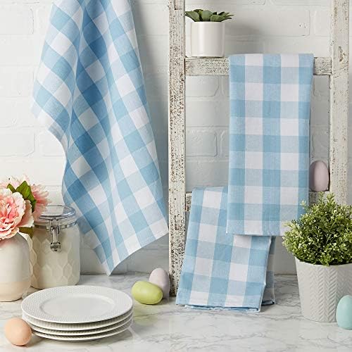 DII Buffalo Check Farmhouse Kitchen Towels Set