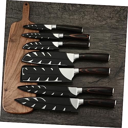 Premium 10-Piece Steel Knife Set Covers Durable Sharp Kitchen Knives Protector