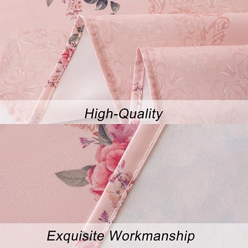 Stunning Pink Floral Tablecloth