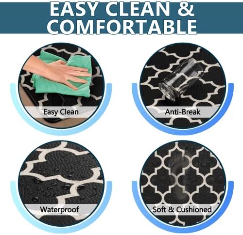 ComfiLife Anti-Fatigue Kitchen Mat Set for 2