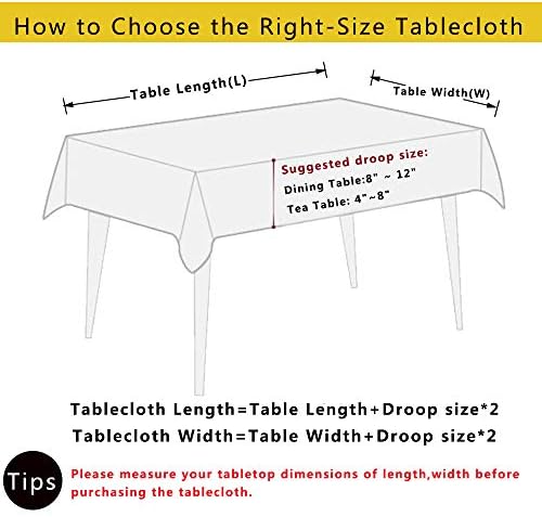 Aothpher Boho Floral Jacquard Tablecloth 54x54 Inches