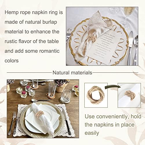6-Piece Rustic Napkin Rings Set