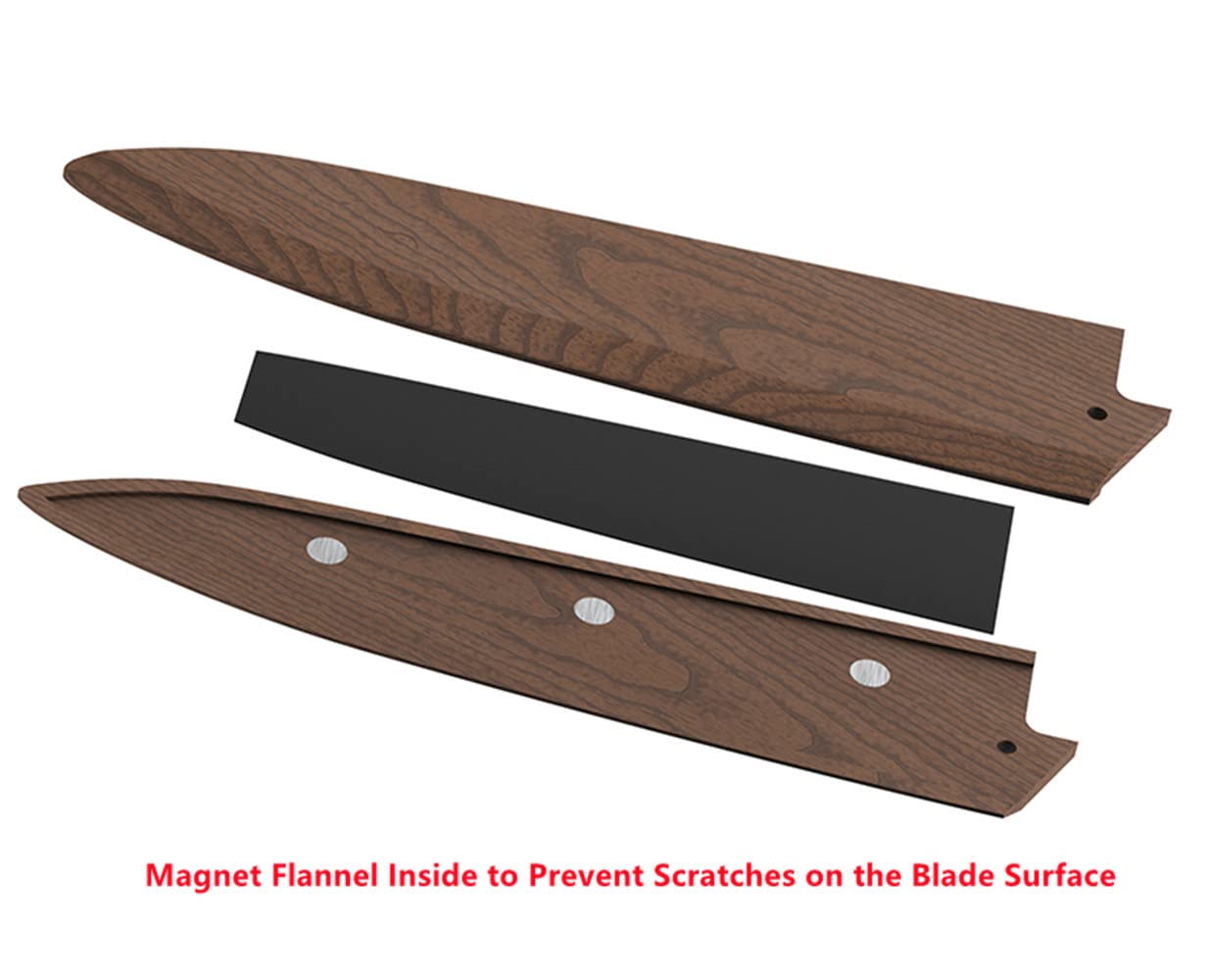 Handmade Black Walnut Orchard wood Fruit Knife Sheath
