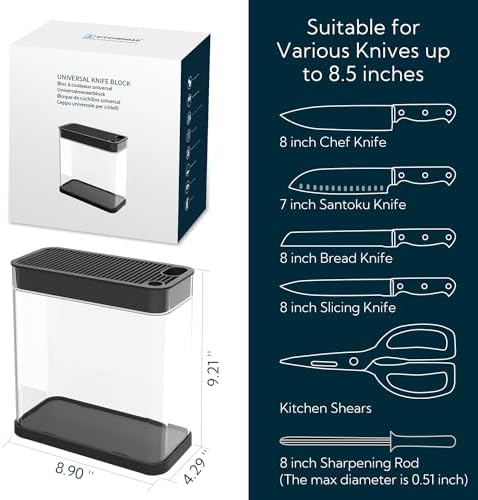 KITCHENDAO XL The Perfect Knife Block for Every Day and Special Occasions
