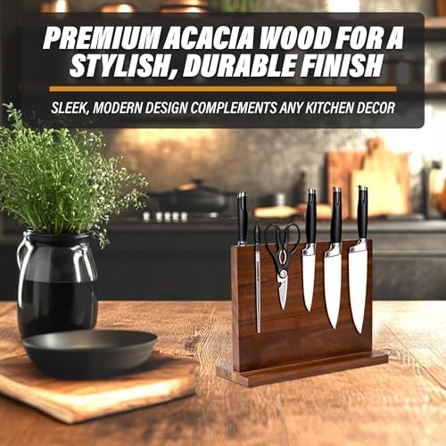 Stylish Magnetic Knife Holder for Duality and Sustainability
