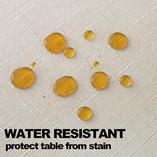NLMUVW Linen Tablecloth 54 x 78 Inch Rustic Water Resistant