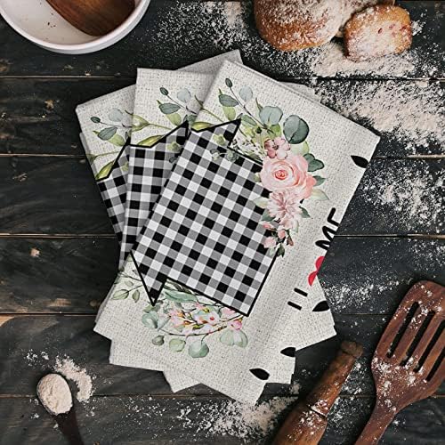 ZOE GARDEN Farmhouse Plaid Kitchen Towels - Delight Your Kitchen