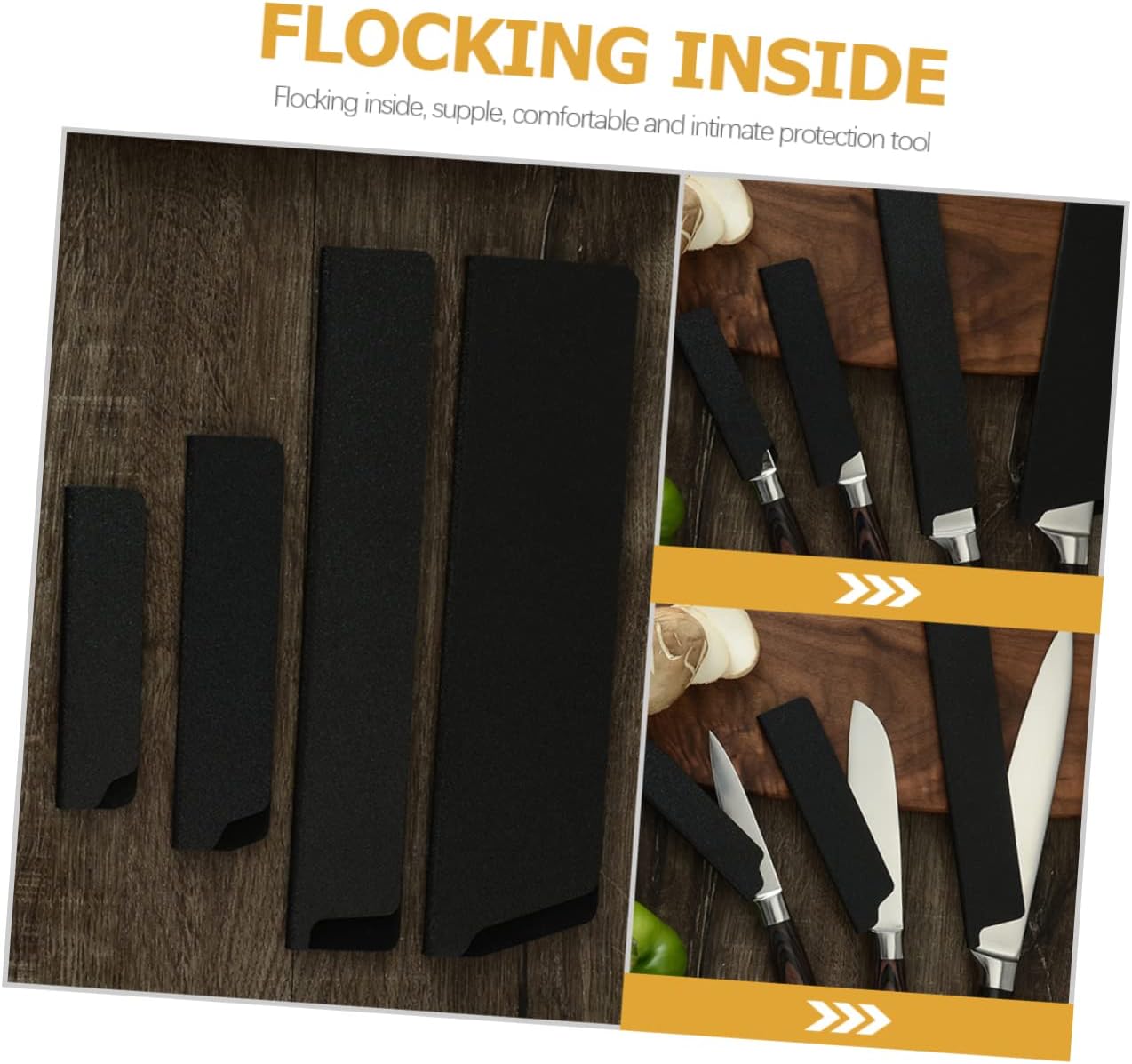Premium Flocking Knife Sleeves Set