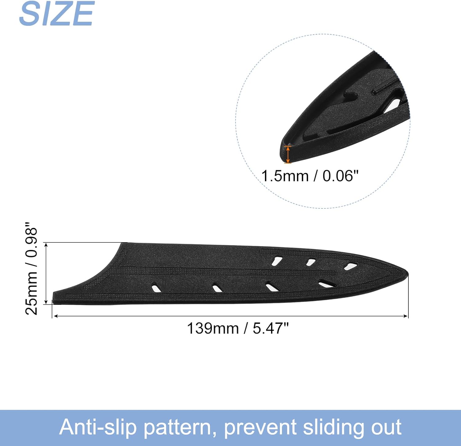 4Pcs Black Blade Edge Guards for 5Utility Knife