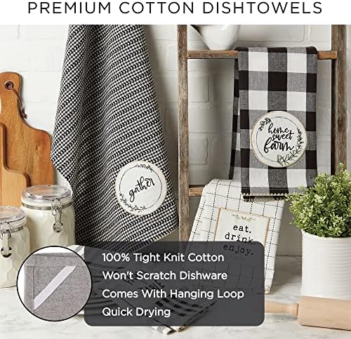 DII Southwest Hacienda Stripe Dishtowel Set 18x28 Assorted 4 Piece