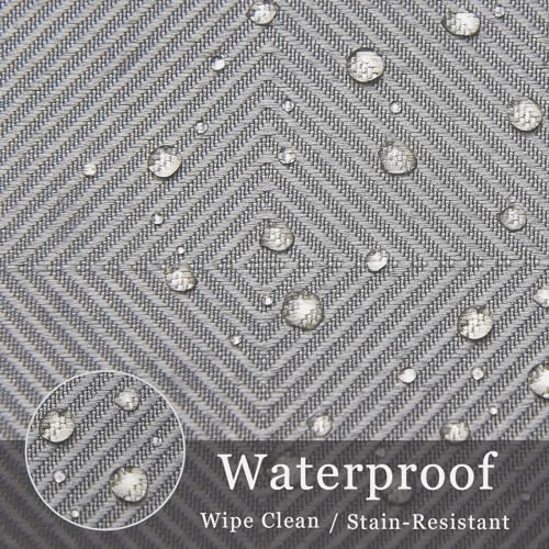 Elegant Grid Tablecloth waterproof for Kitchen Outdoor